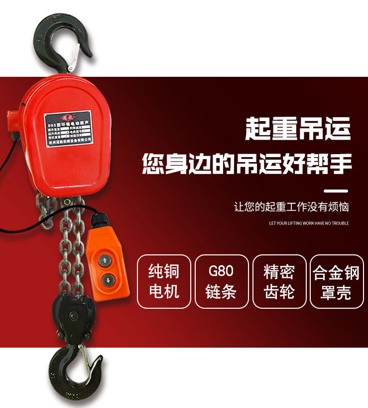 冠航DHS環(huán)鏈電動(dòng)葫蘆